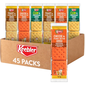 Keebler Sandwich Crackers, Lunch Snacks, Variety Pack (45 Packs) EXP. 05/09/26