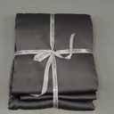 Linenwalas Duvet Cover Set King Size - Viscose Derived from Bamboo Soft, Breathable, Light Weight, Cooling Comforter Cover with Zipper Closure and Corner Ties (King, Charcoal Grey)
