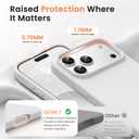 GONEZ Magnetic for iPhone 17 Pro Case, Silicone Cover Light Gray