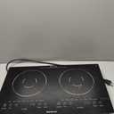 2 Burner Electric Cooktop 110v, 2000W Electric Stove Top Countertop & Built-in, Plug-in Electrics Cooktop 24 Inch, 8 Power Levels & 8 Functions, Touch Control, Safety Lock, Timer, Karienvir, 24 inch black 2 burner