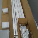 E&K 1 Set 36" H x 84" W Vinyl White Picket Fence Panels Decorative Fencing for Front Porch Yard Garden Pool (20 Pickets, Straight)