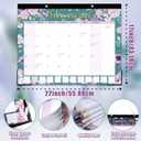 GuassLee Monthly Large Desk Calendar 2025-2026 - 19 Months 22" x 17" Calendar from Jun. 2025 to Dec. 2026, Large Monthly Planner with Holiday Watercolor Design for Office School Home Organizing, Pack Of 7
