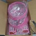 Front Grille Mesh Inserts & Headlight Cover for Jeep Wrangler JL JLU Sport & Sport S Only 2018-2023 Exterior Accessories Clip-in Grille Guard Cover Headlight Bezels Trim Ring (Pink 9PCS)
