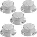 318569904 Cooktop Burner Control Knob Compatible with Electrolux Cooktop Knob 318569904,3514026,AP5809436,PS9495257,EAP9495257,PD00061227(5pcs)