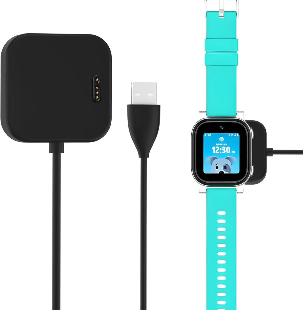 Charger Compatible with AT&T Amigo Jr Watch with 3.3 Feet Charger Cable (Black)