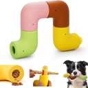 HETOO Dog Toys for Aggressive Chewers: Natural Rubber Chew Toy for Large Medium Breed, Interactive Dog Toys, 8 Pack