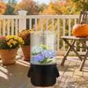 1PCS Mini Plant Greenhouse with Felt Planting Bag, Winter Garden Pot Covers Transparent Plant Frost Protection Cover Portable Planter with Support Rod for Outdoor Plants or Seedlings, 29.5" X 11.8"