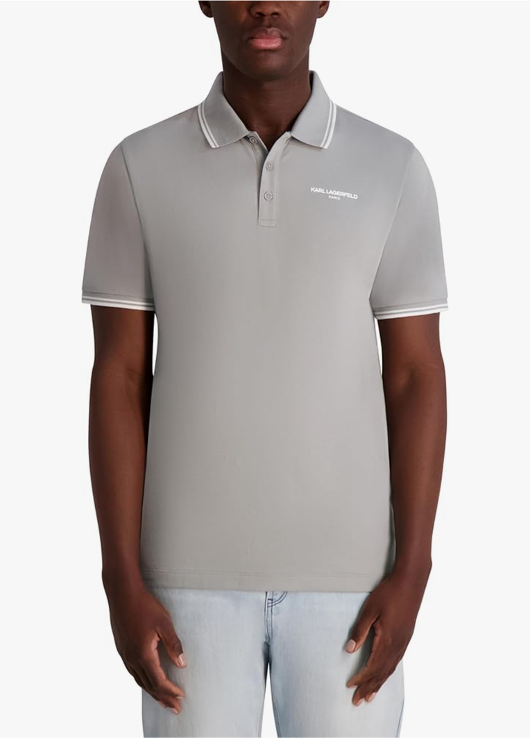 Karl Lagerfeld Mens Collared Short Sleeve Karl Logo T-Shirt XL