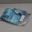 2 Pack Turquoise Curtains for Bedroom Abstract Art Valances Roman Shades for Windows Cyan Teal Gray Farmhouse Curtains & Drapes Rod Pocket Valances for Kitchen Window Curtains Over Sink 54x18in,2Panel