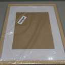 Yaetm 11x14 Picture Frame with Mat for 8x10 Set of 2, Natrual Solid Oak Wood Photo Frames 11x14 with Tempered Glass, Display Horizontal and Vertical for Wall Mounting (2 pack, Oak)