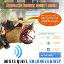 Pet Electric Dog Training Collar Anti Barking Collar 2 in 1 System, Dual Independent Automatically Switch System, Anti Barking Dog Training Device, Waterproof Rechargeable Dog Collar (Black)