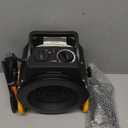 Noarixa Greenhouse Heater with Digital Thermostat, 1500W/750W Electric Grow Tent Heater, IPX4 Waterproof, Overheat Protection, Fast Heating for Patio, Flower Room, Green House, Outdoor, Black