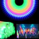36 Pcs LED Foam Glow Sticks Bulk, Glow in The Dark Party Supplies, Foam Light Up Sticks 3 Modes of Color Flashing for Birthday, Wedding, Raves, Carnival, Halloween Christmas, New Year, Concert