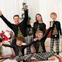 Rnxrbb 2025 Christmas Pajamas Family Matching Sets Christmas Pjs Xmas Sleepwear for Women Men Couples Adult Kids (L)