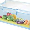 XANADU Refrigerator Drawer Liners 12" x 15" Refrigerator Shelf Liners - 4 Pack Refrigerator Liners for Shelves Mats for Fruit & Veggie Ethylene Gas Absorber for Fridge