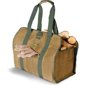 2-in-1 Firewood Carrier, Canvas Log Carrier for Firewood, Firewood Tote Carrier, Canvas Wood Carrier for Firewood, Log Carrying Bag Firewood Holder, Firewood Carriers with Handle, Log Carrier Tote