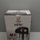 Airpot Coffee Dispenser with Pump - 140 oz Insulated Stainless Steel Coffee Carafe - Thermal Beverage Dispenser - Coffee Urn for Hot/Cold Water, Party Chocolate Drinks