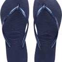 Havaianas Women's Slim Flip Flop,Navy Blue,35/36 BR/5-6 M US
