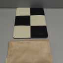 Comfyable Laptop Sleeve 13 Inch Precisely Compatible with MacBook Air M4 M3 2025 & MacBook Pro M2 M1 2022, Genuine Leather Protective Case Cover, Black & Cream