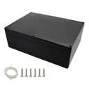 Project Box IP65 Waterproof Dustproof Junction Box ABS Plastic Enclosure Box for Electronics Black Outdoor Project 11.4"x 8.2"x 3.9"(290 x 210 x 100mm)