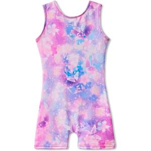 MYQFF Gymnastics Leotards for Girls Toddler Kids Dance Outfits Sparkle Tumbling Biketards Unitard Unicorn Mermaid (5-6 Years)