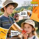 2 x Walkie Talkies for Kids Toys for 3 4 5 6 7 8 9 10+ Years Old Boys Girls Long Range 2 Way Radio Birthday Gifts for Ages 4-6 6-8 8-12 Camping Outdoor Games Toddlers Easter Christmas Stocking Stuffers