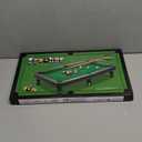 Mini Pool Table Toy  Portable Billiards Game Table for Kids & Adults, Desktop Billiard with Balls & Sticks, Family Game Night Gift for Boys Girls (Black & Green)