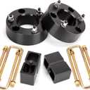 Dynofit 3" Front & 2" Rear Lift Kits for 2007-2024 Silverado 1500 Sierra 1500 (2WD/4WD), Full Suspension Leveling Kit with Front Strut Spacers and Block U-Bolt Set