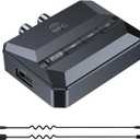 5.3 Home Stereo Bluetooth Receiver, Bluetooth to RCA/AUX Adapter, RCA Audio Adapter with NFC Function, Support USB Drive and TF Card Music Playback, Use on Old Speaker Devices.