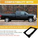 2 Pcs Rear Wheel Arch Repair Panel Fit For 2007-2013 Chevy Chevrolet Silverado 1500 2500HD Truck Bed Upper Wheel Arch Patch Quarter Panels Replacement For Driver & Passenger Side, Black