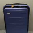 CENSIEN Carry On Luggage 22×14×9 Airline Approved, 20 Inch Lightweight ABS+PC Hard Shell Suitcases with Front Pocket, Spinner Wheels, TSA Lock (Navy Blue, 1PC)