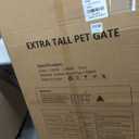 51" Extra Tall Cat Gate for Doorway/Hallway, 30-41" Wide，Pressure Mounted Pet & Dog Gates Walk Through, Cat Fence Indoor No Drilling，Auto Close,Black