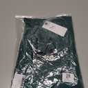 Womens Puff Long Sleeve Tops Henley V Neck Pleated Button Down Shirts Tunic Dress Blouses Business Casual Outfits (Green, S)