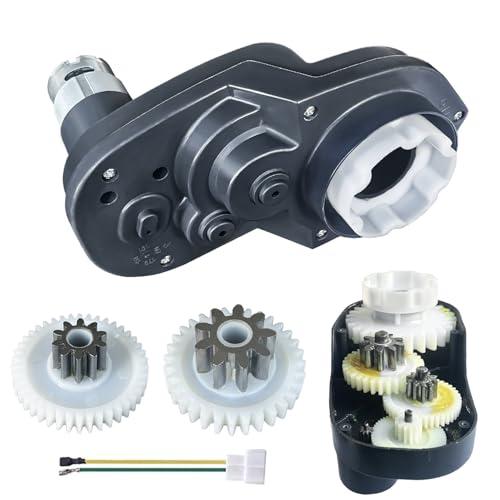 JRRXM 24V High Power Gearbox for Power Wheels, High Torque 24 Volt Motor 30000RPM with Gear Box for Kids Ride On Car Parts,Four-Stage Gear Enhance 0ff-Road Climbing Ability