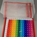 JoyCat Math Flash Cards and Chart for Kids Ages 4-8, 288 Double-Sided Flash Cards for Addition, Subtraction, Multiplication & Division, Interactive Math Learning Tool for Homeschool and Classroom