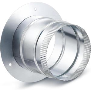 Hicarer Galvanized Steel Metal Duct Connector Round Ducting Take off Collar Pipe Reducer Air Duct Adapter Connector for Grow Tent Bathroom Kitchen Ventilation Systems(1 Pcs,6 Inch)