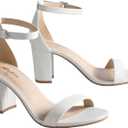 Ankis Heels for Women Open Toe Ankle Strap Chunky Heel Sandals 2.75 Inch,8.5 Wide