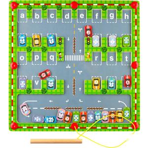 BUSLIK Magnetic Alphabet Maze Board Letter Puzzle - Kids ABC Learning Toys, Educational Montessori Toys Preschool - Alphabet Magnetic Maze Game Toddler Magnet Puzzles for Ages 3+