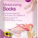 Epielle Moisturizing Socks, 1 Pair with Hydrating Gel (5Pack)