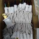 Enhon 2 Pack Twinkle Christmas Lights, Total 50.4FT 48 of 200 Bulbs Twinkle, Waterproof Connectable Random Shimmering Christmas Light, Connect up to 5 Set for Xmas Tree Decor(Multi-Color,White Wire)