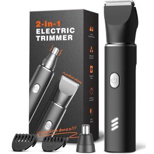 Body Hair Trimmer for Men: Manscape Electric Razor, Versatile Hair Beard Trimmer for Groin Nose/Ear Hair, Waterproof & USB-C Rechargeable,Travel Lock, Mens Gifts