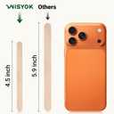 WISYOK 1000 Pcs Wooden Popsicle Sticks for Crafts, 4.5 Inch Wooden Craft Sticks, Wide Lollipop Sticks, Treat Sticks Ice Pop Sticks for Home Art Projects