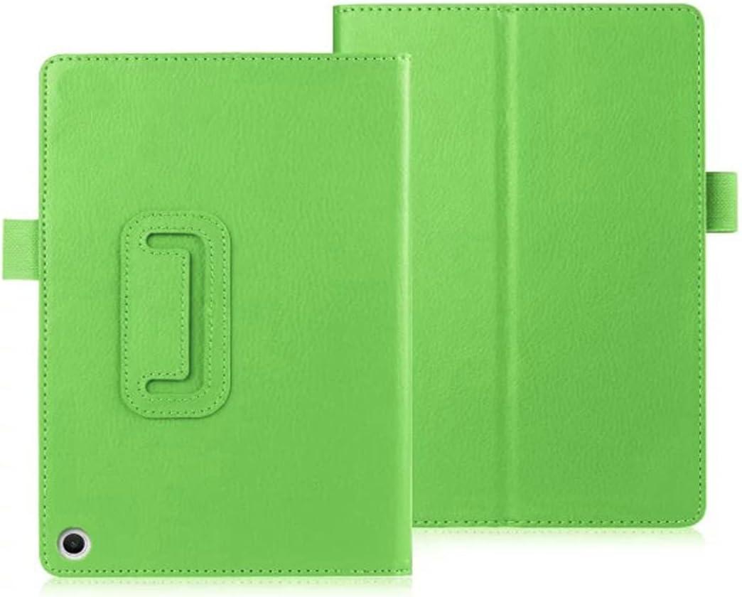Tablet Cover for Amazon Kindle Fire HD 8 10th K72LL4(2020 Release),Ultra Slim Folio Stand Lightweight Leather Case for Kindle Fire HD 8 Plus/HD 8 2020/Kids 10th Gen 8" (Li-Green)