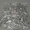 4PCS Metal Christmas Hanging Ornaments Set 2024 Merry Christmas Tree Ornaments Decor Xmas Large Snowflake Tree Hanging Ornaments Gifts Winter Parties Home Holiday Decor (D-Snowflake,4)