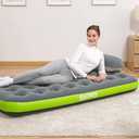 Bestway Roll & Relax Camping Air Mattress Twin 8.75" with Bag Pump