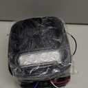 Partsam 2x LED Tail Lights 16LED Stop Brake Turn Reverse Tail Light Combination 12-5050 Red 4-5050 White Smoke Lens Compatible with Wrangler YJ TJ CJ Pick-up Truck Trailer RV