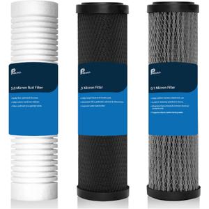 Upgrade Replacement Filter Set for ClearSource Ultra 3-Canister System 3-Stage Filtration, High Efficiency, Compatible with ClearSource Ultra RV Filtration System