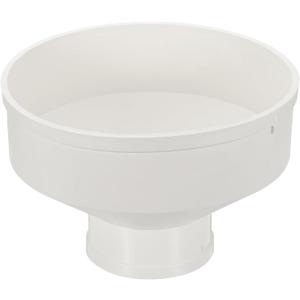 PATIKIL 10" to 4" Duct Reducer, PVC Pipe Increaser Adapter Ducting Airflow Tube Pipe Fitting for DWV (Drain, Waste and Vent) Ventilation Ducting, White