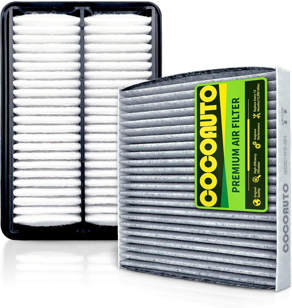 COCOAUTO Cabin Engine Air Filter Kit for Honda CRV 2.0L Hybrid Only (2023-2025), Accord Hybrid (2023-2025), Civic Hybrid 2025, Replace 172206MAJ01, LX3763 (Not for Gas)