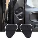 2PCS Door Screw Protector Cover Trim for 2018-2021 Jeep Wrangler JL JLU, for 2020-2021 Jeep Gladiator JT (Black)